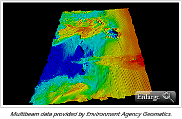 Multibeam data provided by Environment Agency Geomatics.