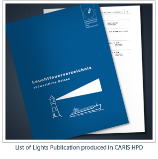 List of Lights Publication produced in CARIS HPD