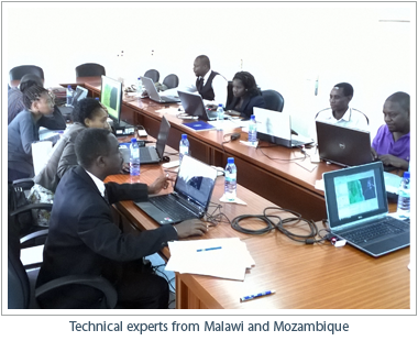 Technical experts from Malawi and Mozambique