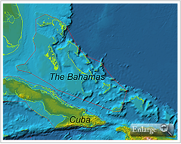 Bahamas and Cuba define boundary with LOTS